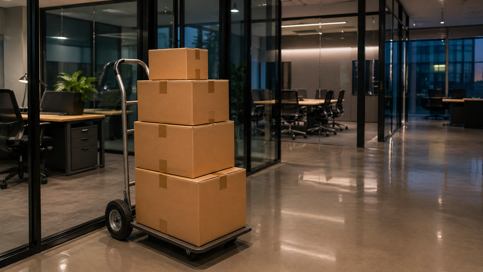 Commercial office moving service