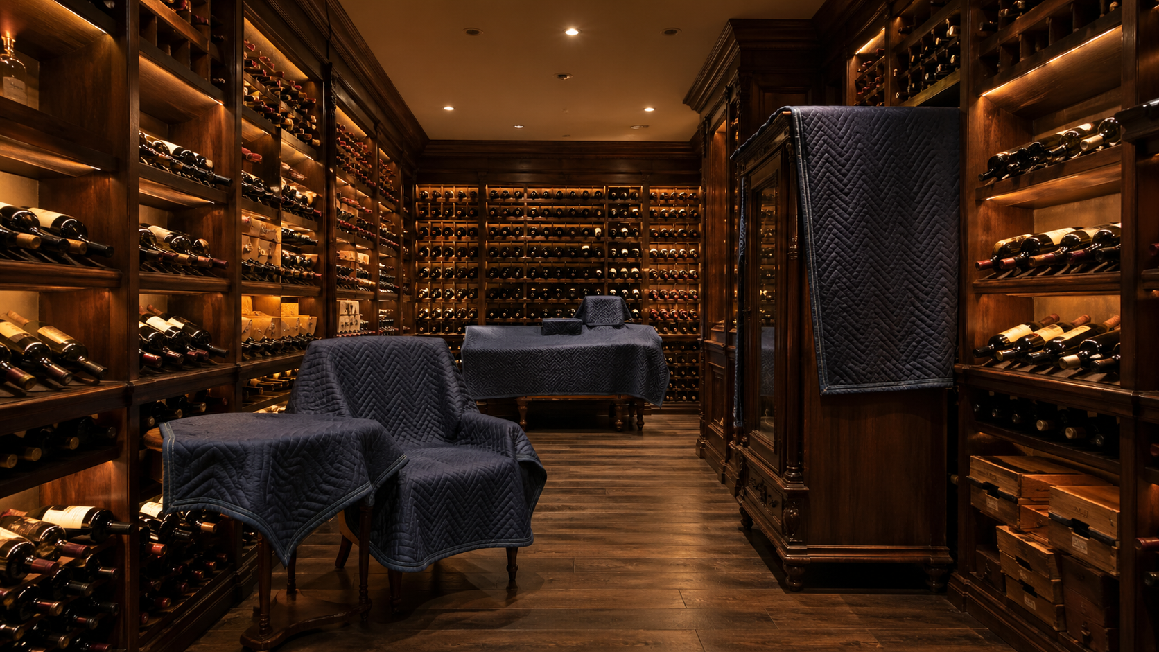 Fine wine and antiques storage