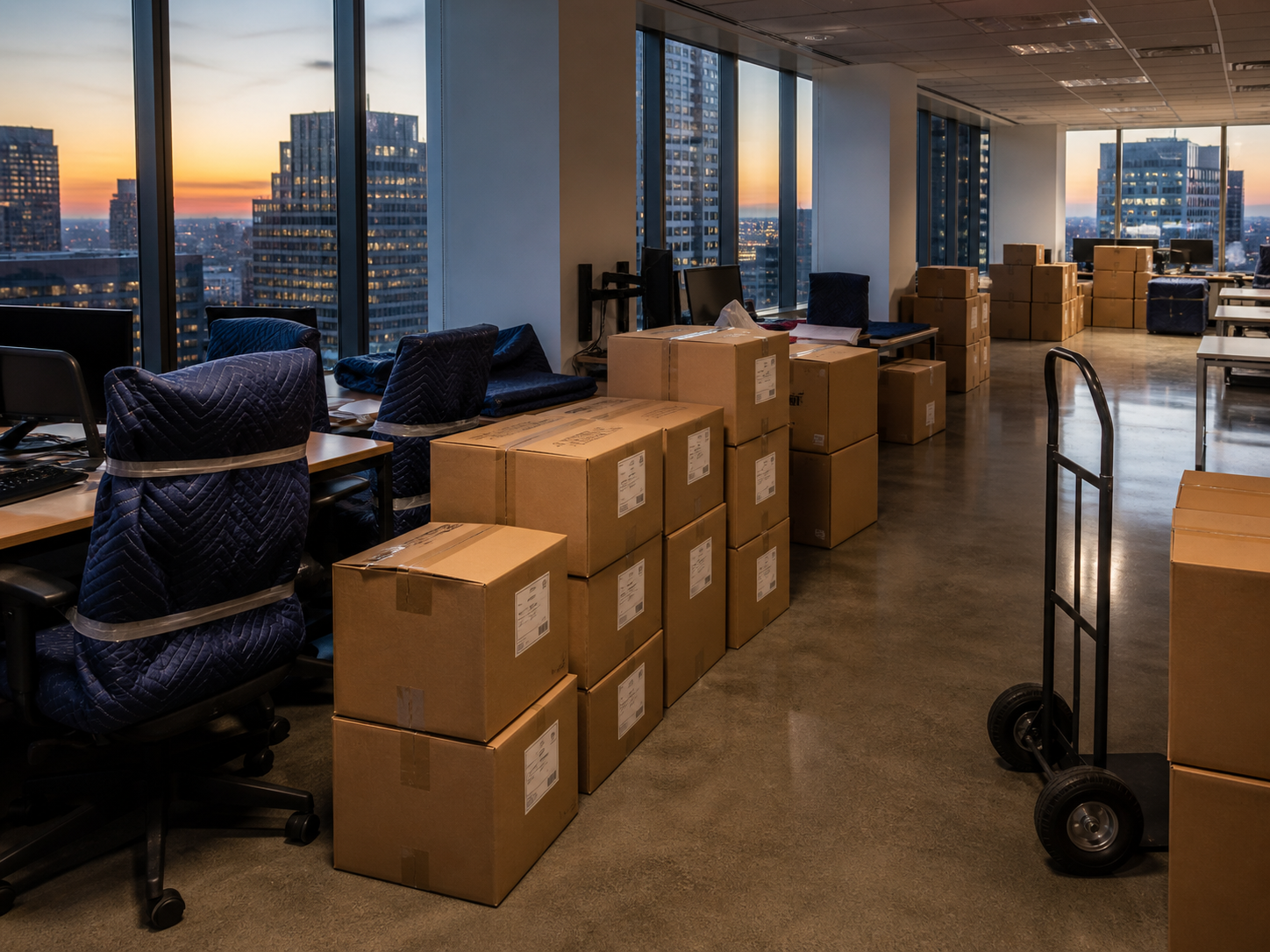 Corporate relocation moving services