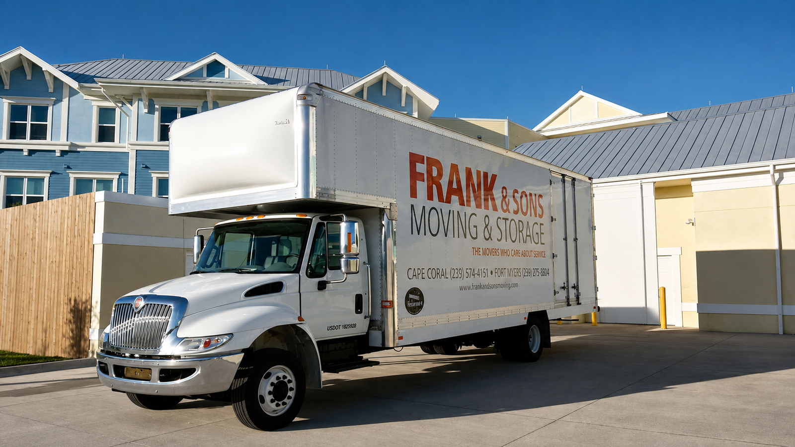 Cape Coral movers Frank and Sons moving crew loading truck