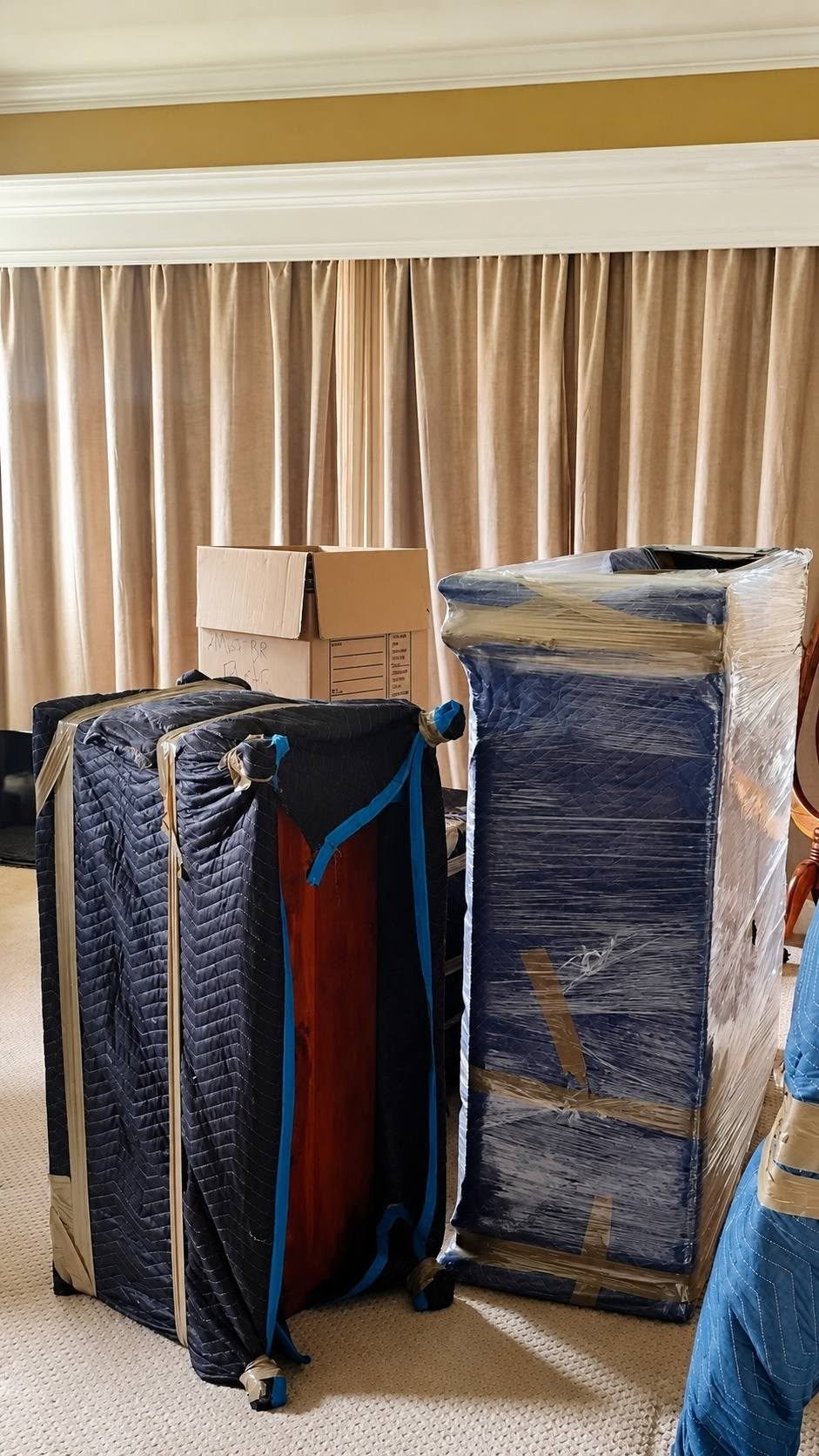 Frank and Sons movers loading professionally packed cartons onto the truck in Southwest Florida