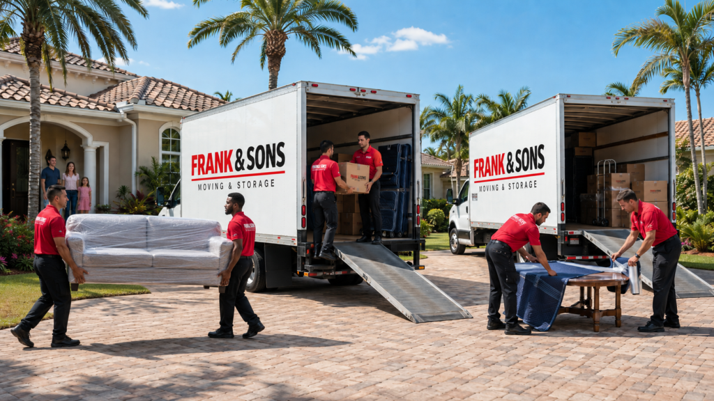 Frank and Sons movers serving cities across Southwest Florida