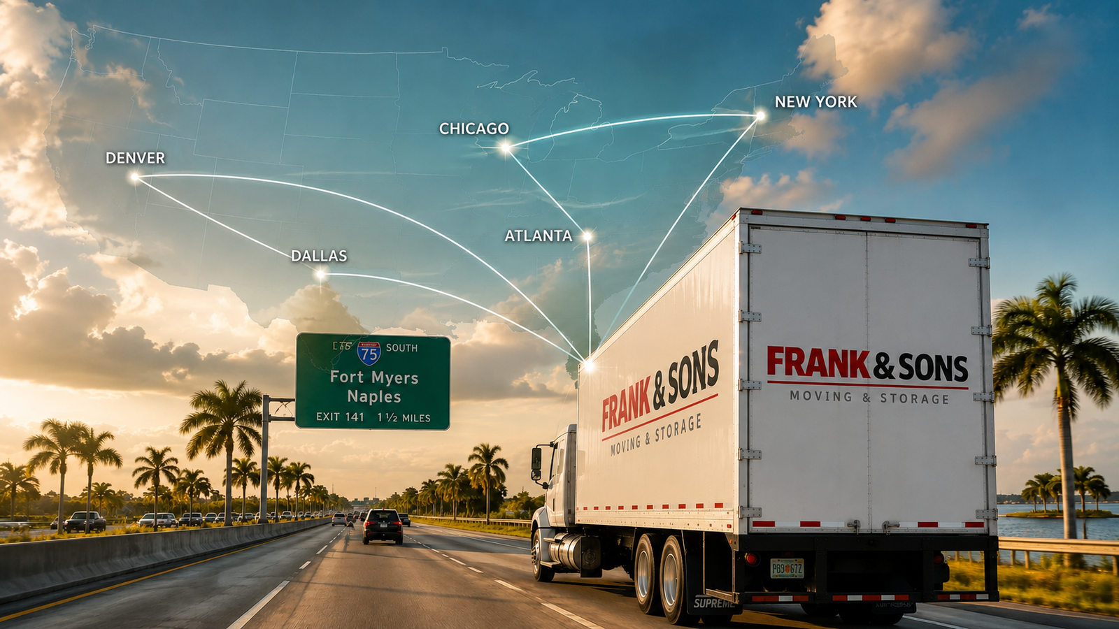 Frank and Sons nationwide movers by city in Southwest Florida